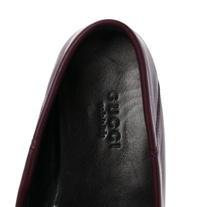 Gucci Lambskin Womens Brixton Horsebit Loafers 35.5 Vintage Bordeaux 8 of 9