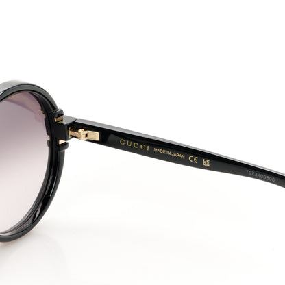 Gucci Acetate Round Sunglasses GG 1067/S Black 6 of 8