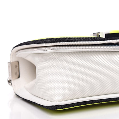 Chanel Canvas Quilted Small Fluo Boy Flap White Black Yellow 6 of 18