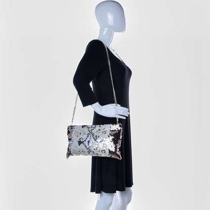 Miu Miu Paillettes Sequin Chain Pochette Cipria 2 of 8