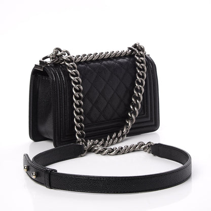 Chanel Caviar Quilted Small Boy Flap Black 3 of 7