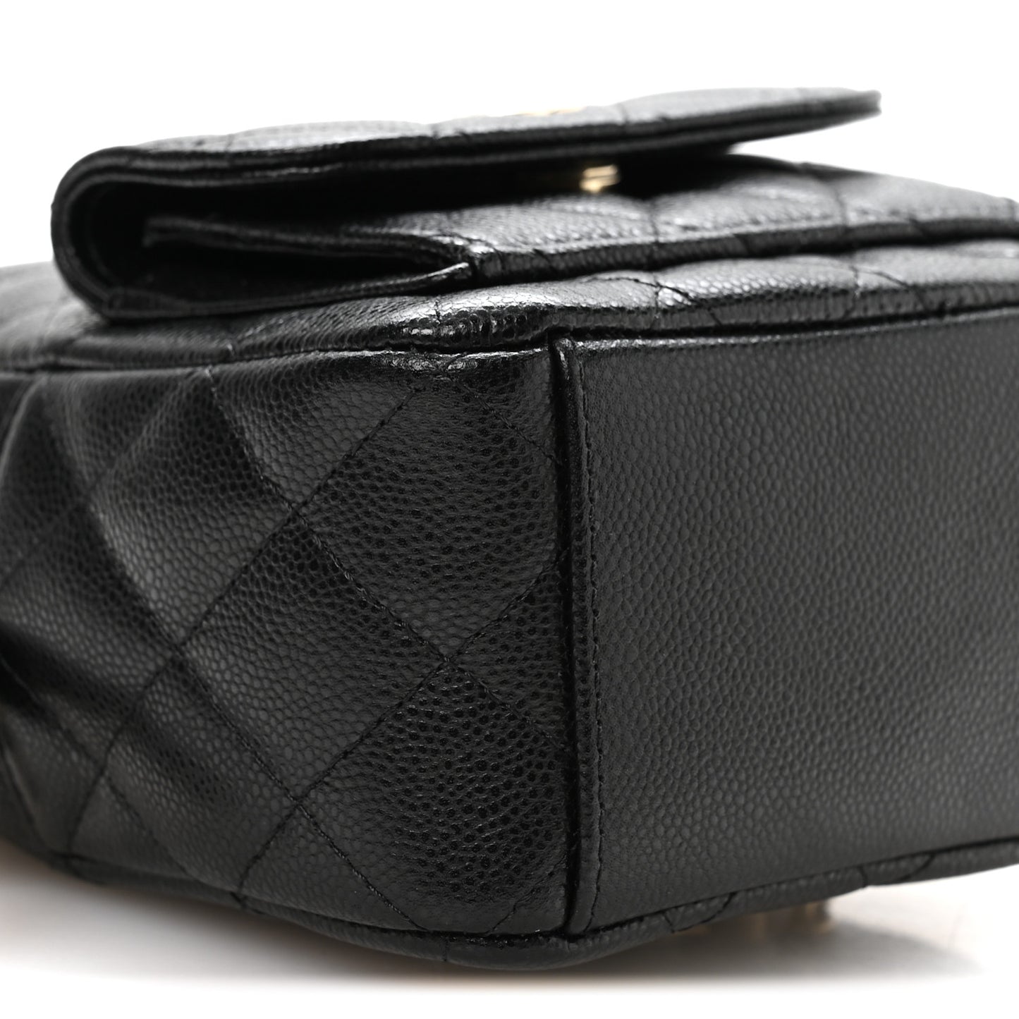 Caviar Quilted CC Mini Classic Backpack Black