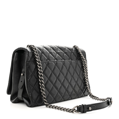 Chanel Goatskin Quilted Large City Rock Flap Black 3 of 12