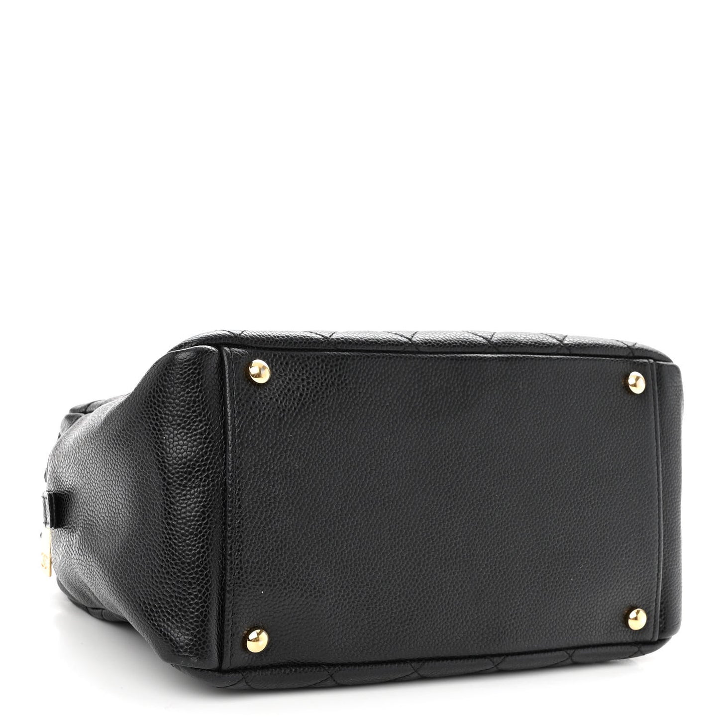 Caviar Quilted Petit Timeless Tote PTT Black