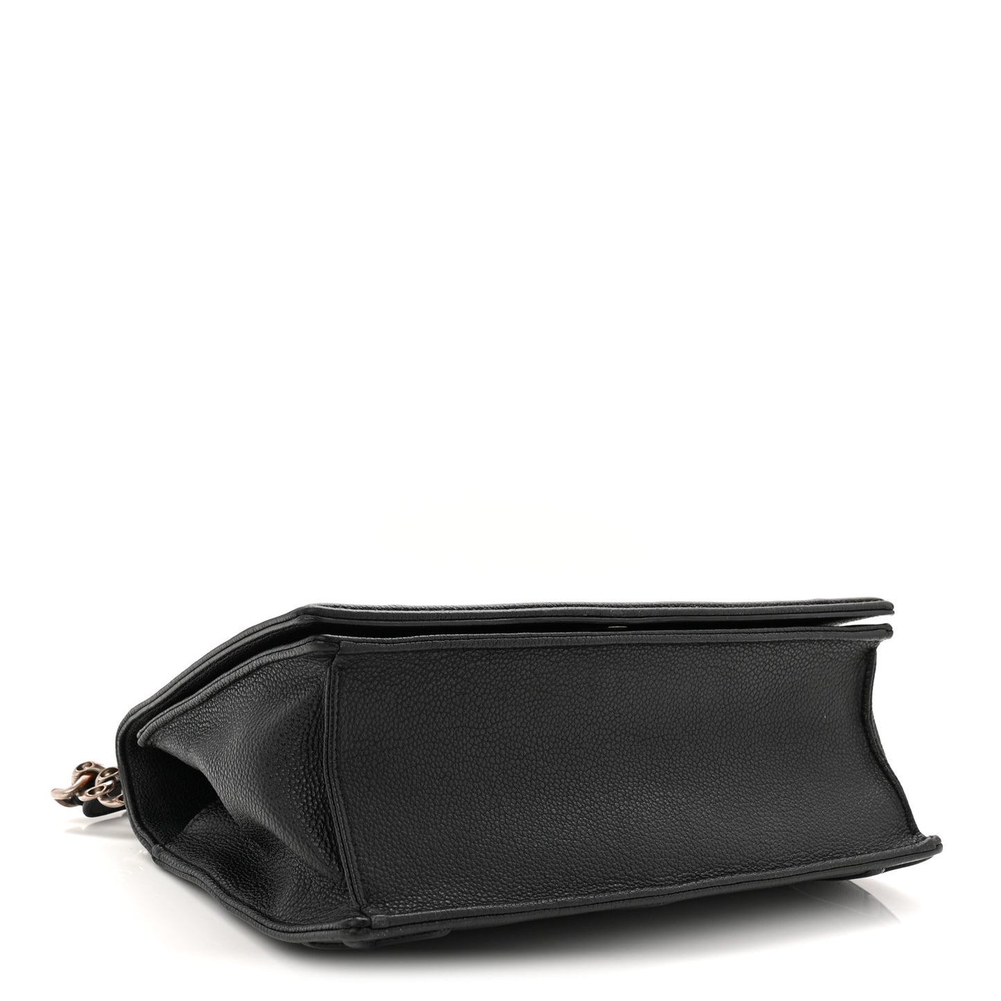 Grained Calfskin Medium Diorama Flap Bag Black