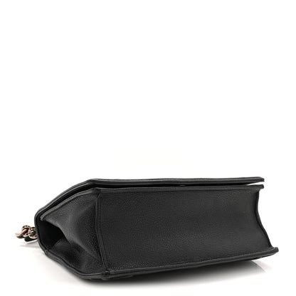 Christian Dior Grained Calfskin Medium Diorama Flap Bag Black 4 of 14