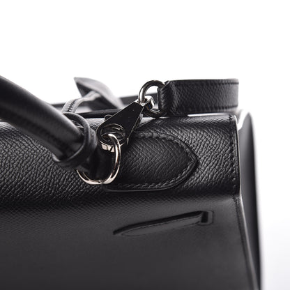 Hermes Epsom Kelly Sellier 32 Black 12 of 47