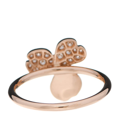 Tiffany 18K Rose Gold Diamond Paper Flowers Ring 52 6 4 of 5