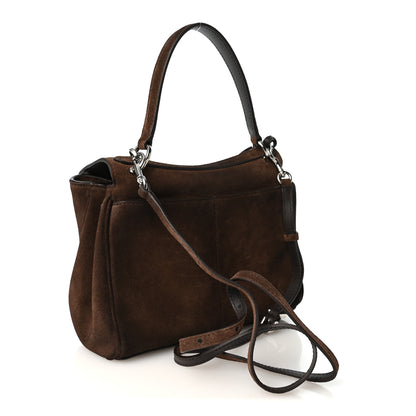 Balenciaga Waxed Suede Mini Rodeo Top Handle Handbag Light Espresso 3 of 10
