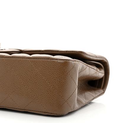 Chanel Caviar Quilted Medium Double Flap Brown 9 of 10