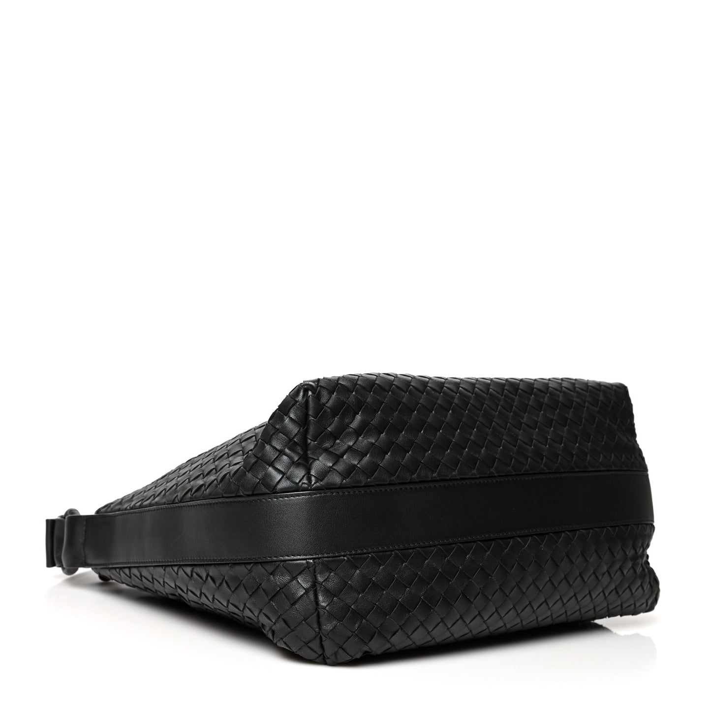 Nappa Intrecciato Shoulder Bag Black