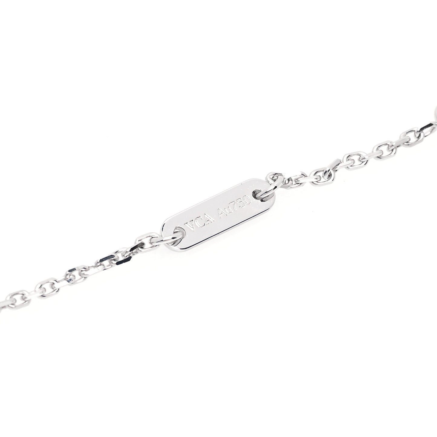 18K White Gold Diamond Mini Frivole Pendant Necklace