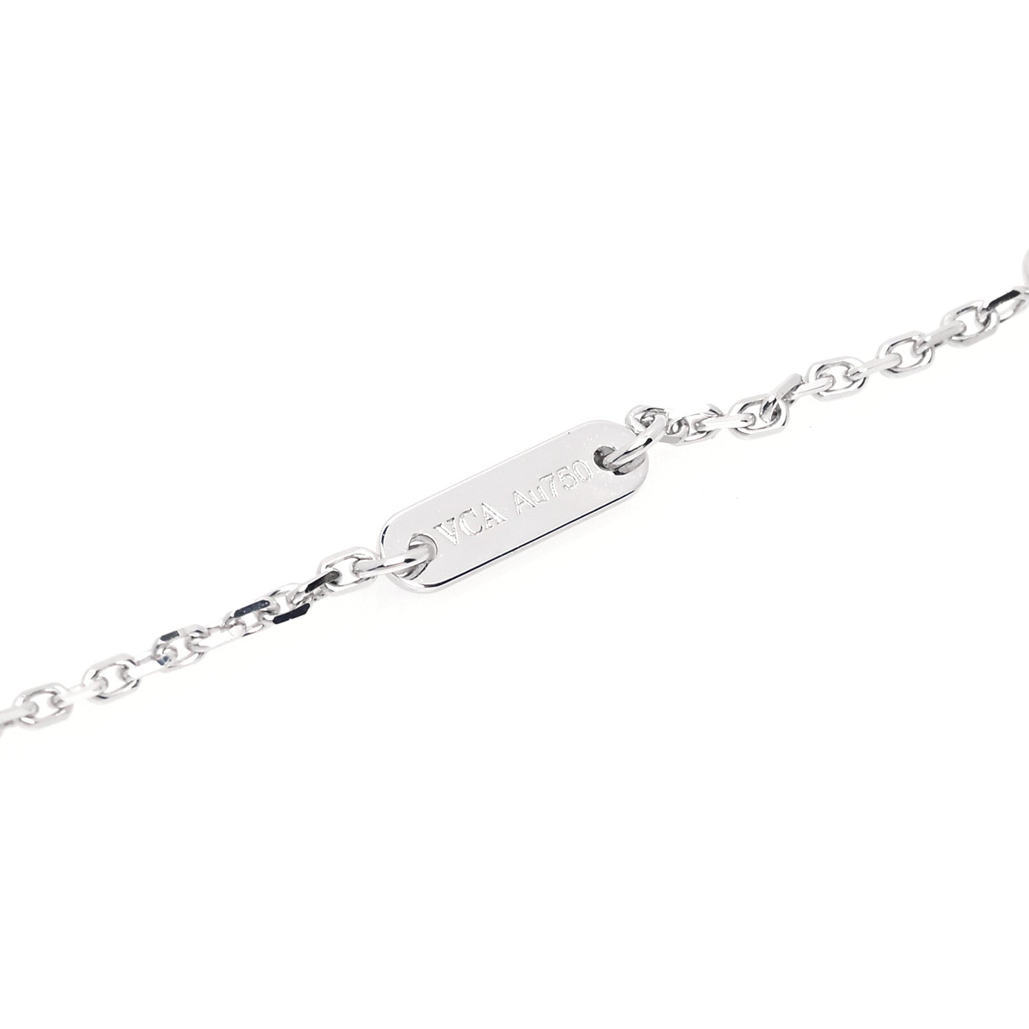 Van Cleef & Arpels 18K White Gold Diamond Mini Frivole Pendant Necklace 7 of 8