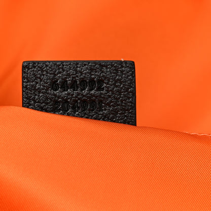 Gucci Econyl Nylon Monogram Off The Grid Backpack Carrot Orange Black 7 of 10