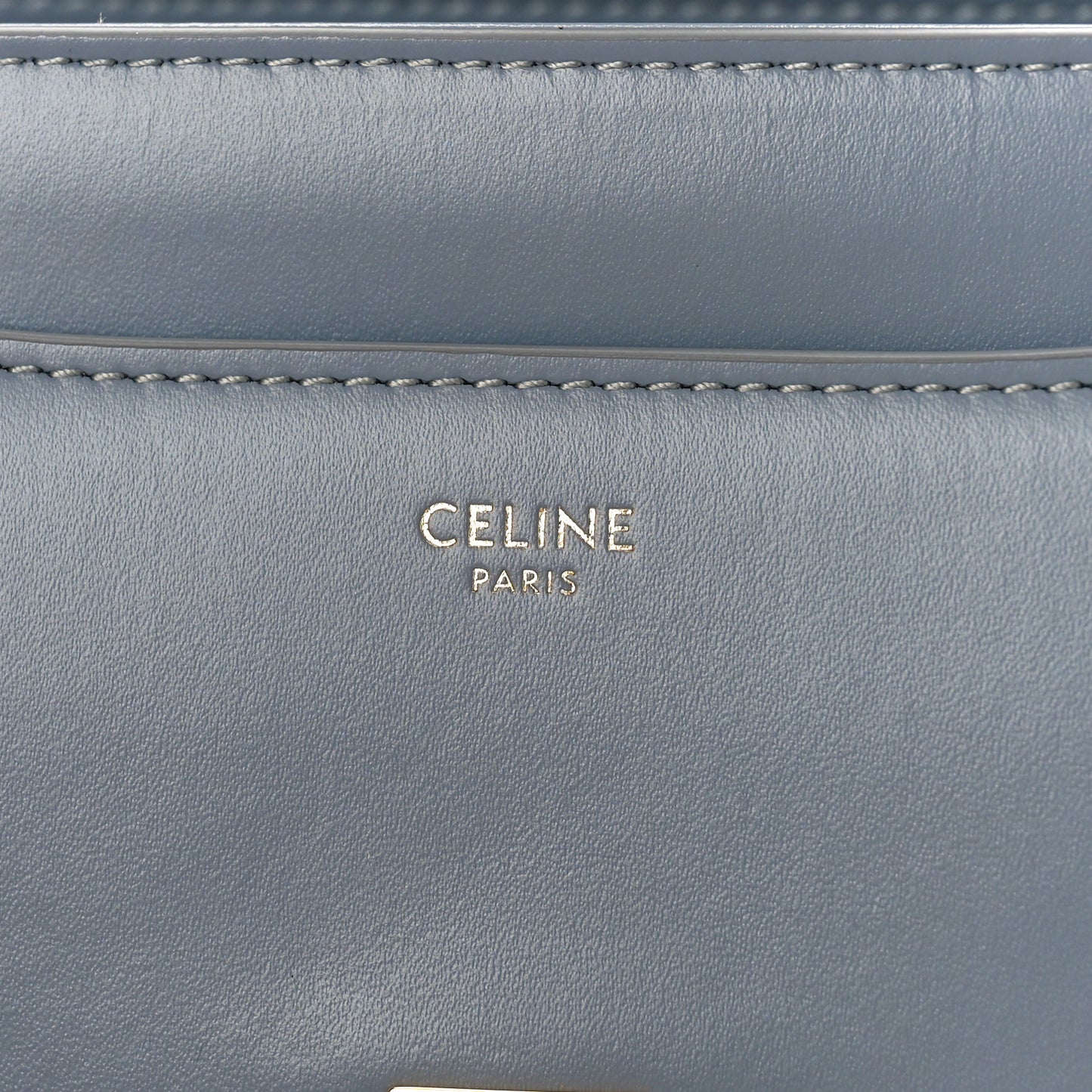 Satinated Calfskin Small 16 Top Handle Bag Pale Blue