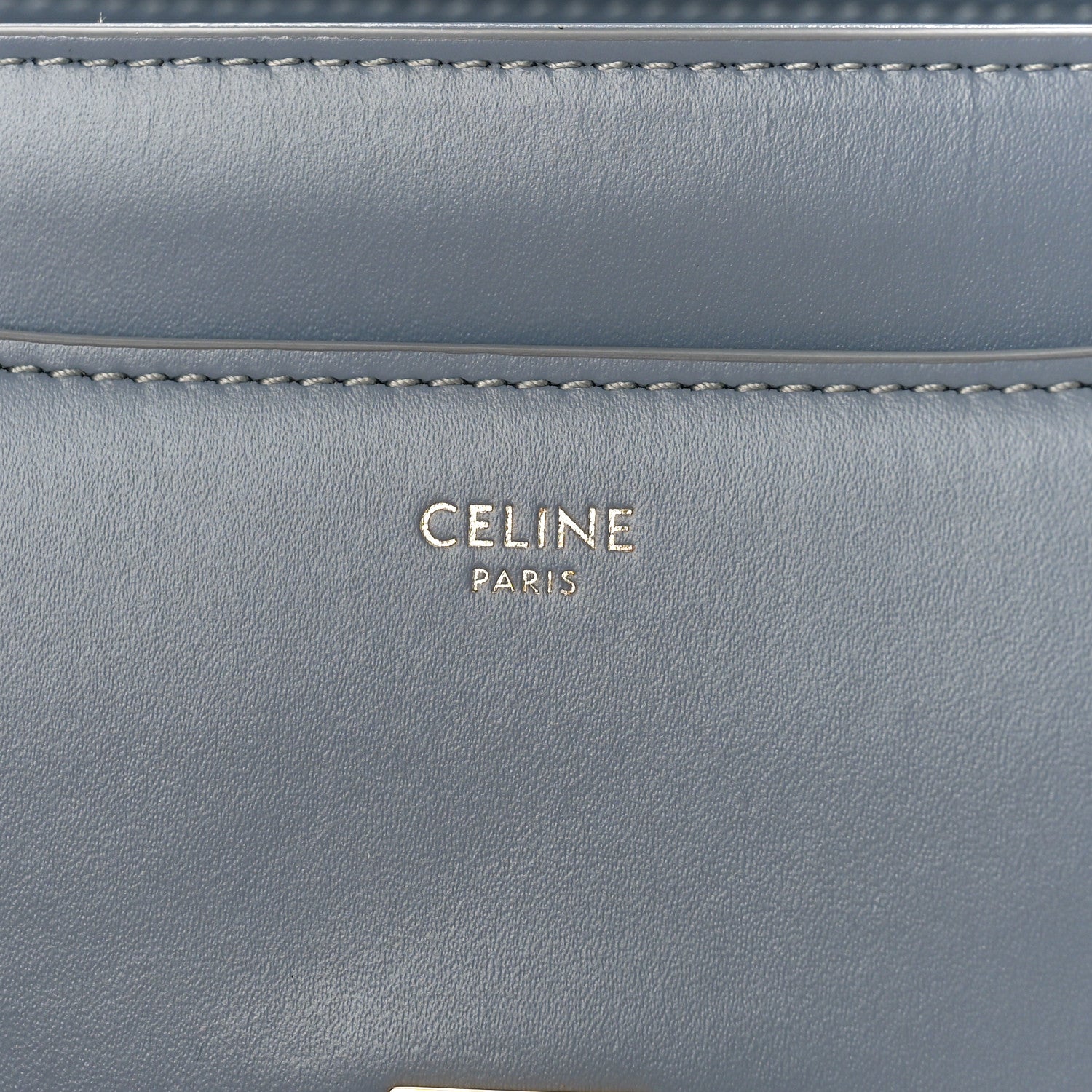 Celine Satinated Calfskin Small 16 Top Handle Bag Pale Blue 6 of 9