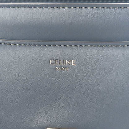 Celine Satinated Calfskin Small 16 Top Handle Bag Pale Blue 6 of 9