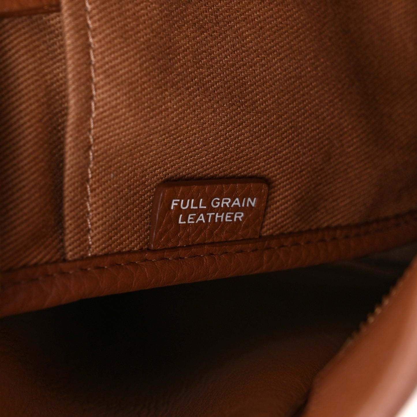Grained Calfskin Medium The Tote Bag Argan Oil