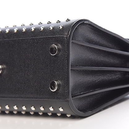 Saint Laurent Calfskin Studded Nano Sac De Jour Black 10 of 11
