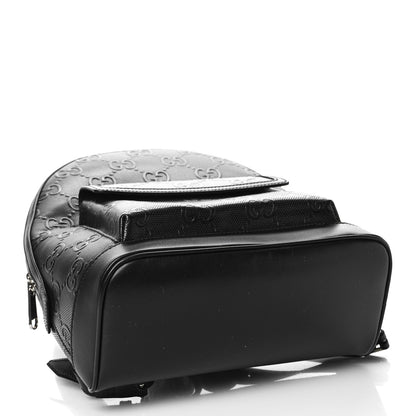 Gucci Calfskin GG Tennis Embossed Backpack Black 5 of 9