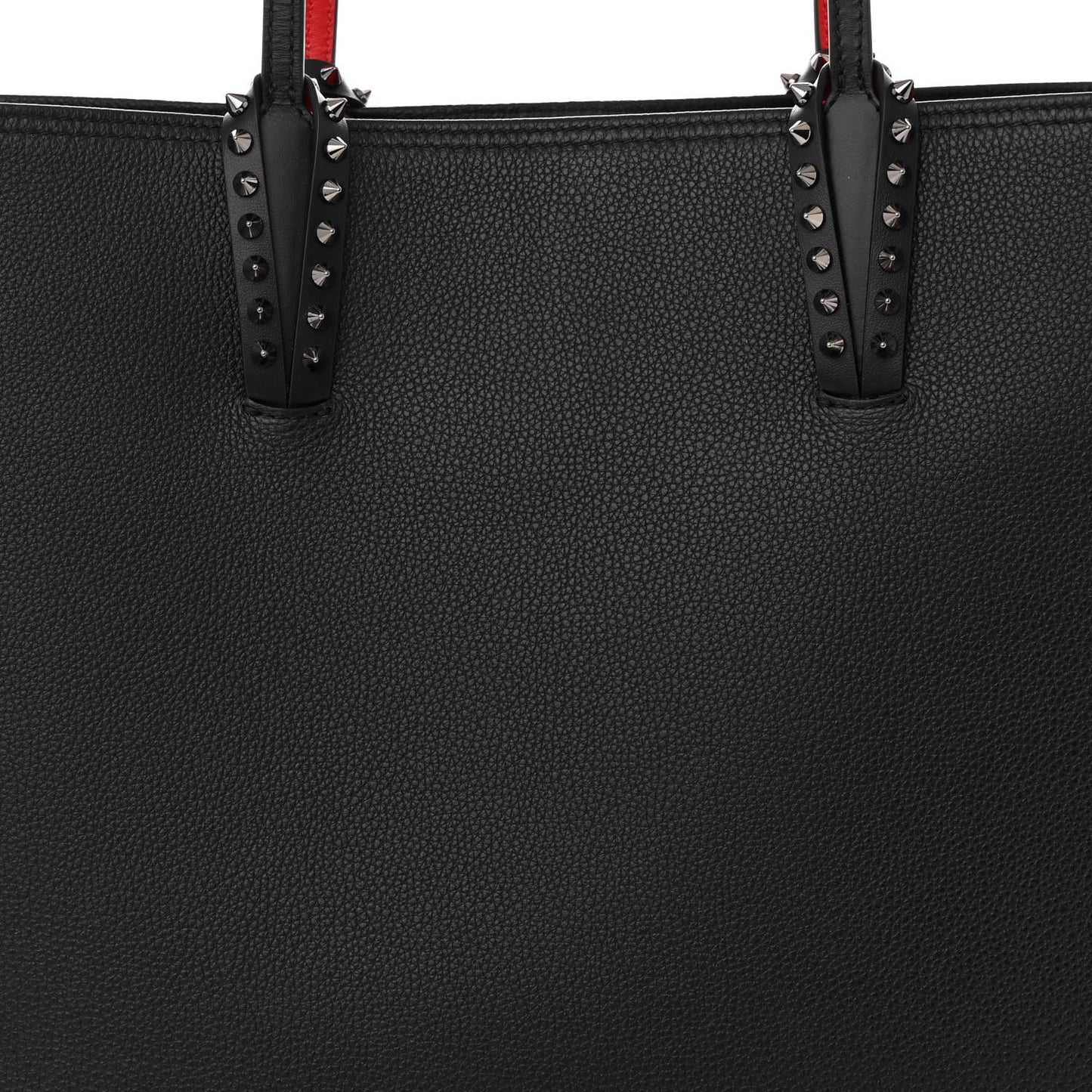 Calfskin Spikes East West Cabata Tote Black
