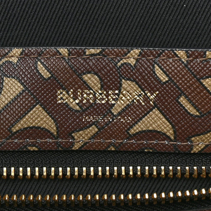 Burberry E-Canvas Monogram Stripe Book Tote Bridle Brown 6 of 21
