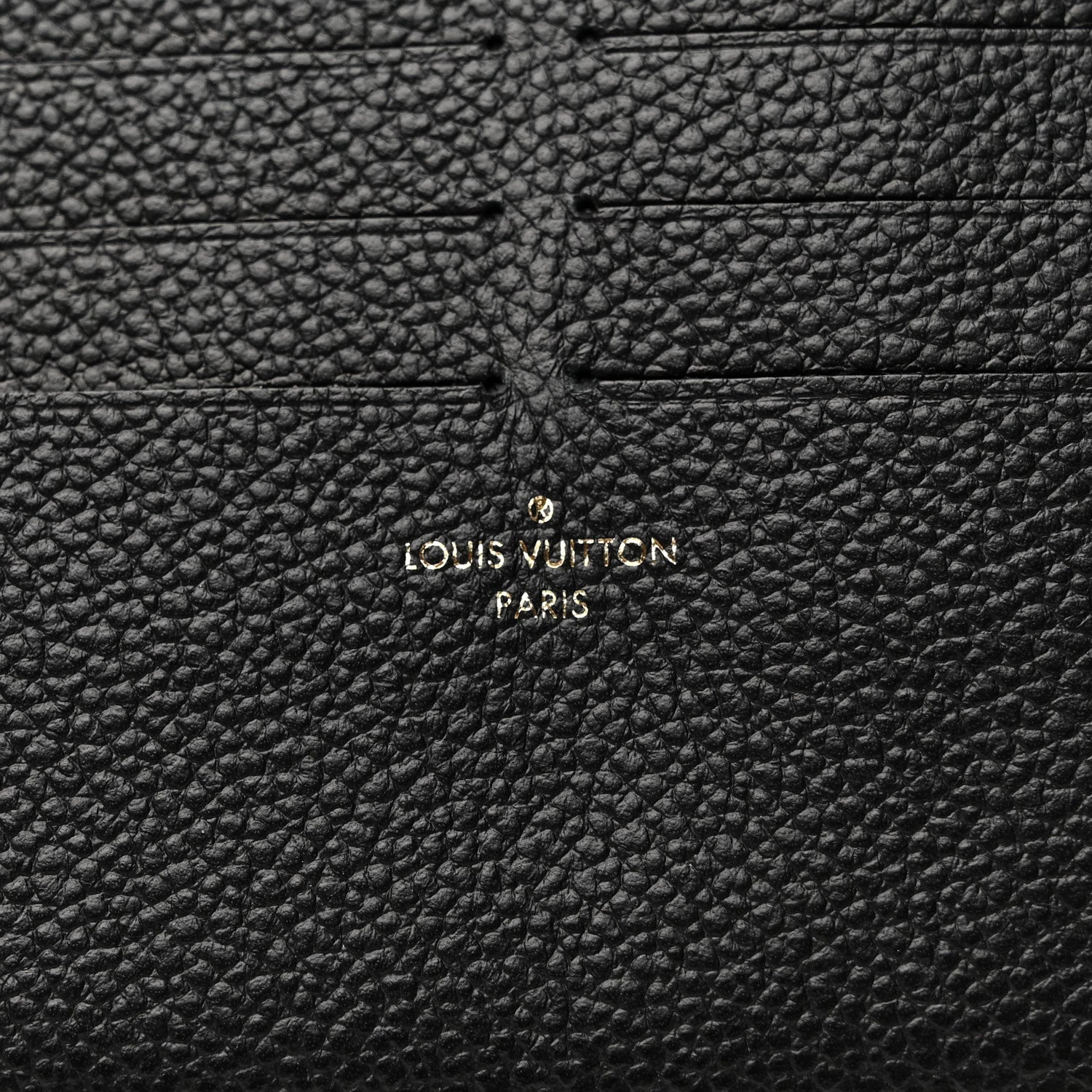 Louis Vuitton Calfskin Felicie Chain Wallet Card Holder Insert Black 6 of 6