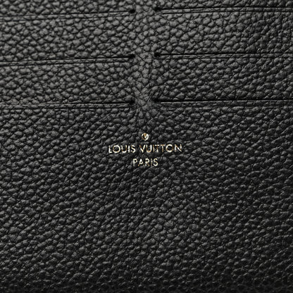 Louis Vuitton Calfskin Felicie Chain Wallet Card Holder Insert Black 6 of 6