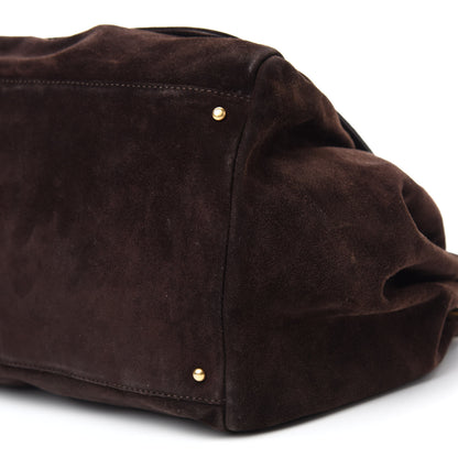 Chanel Suede Accordion Flap Brown 7 of 11