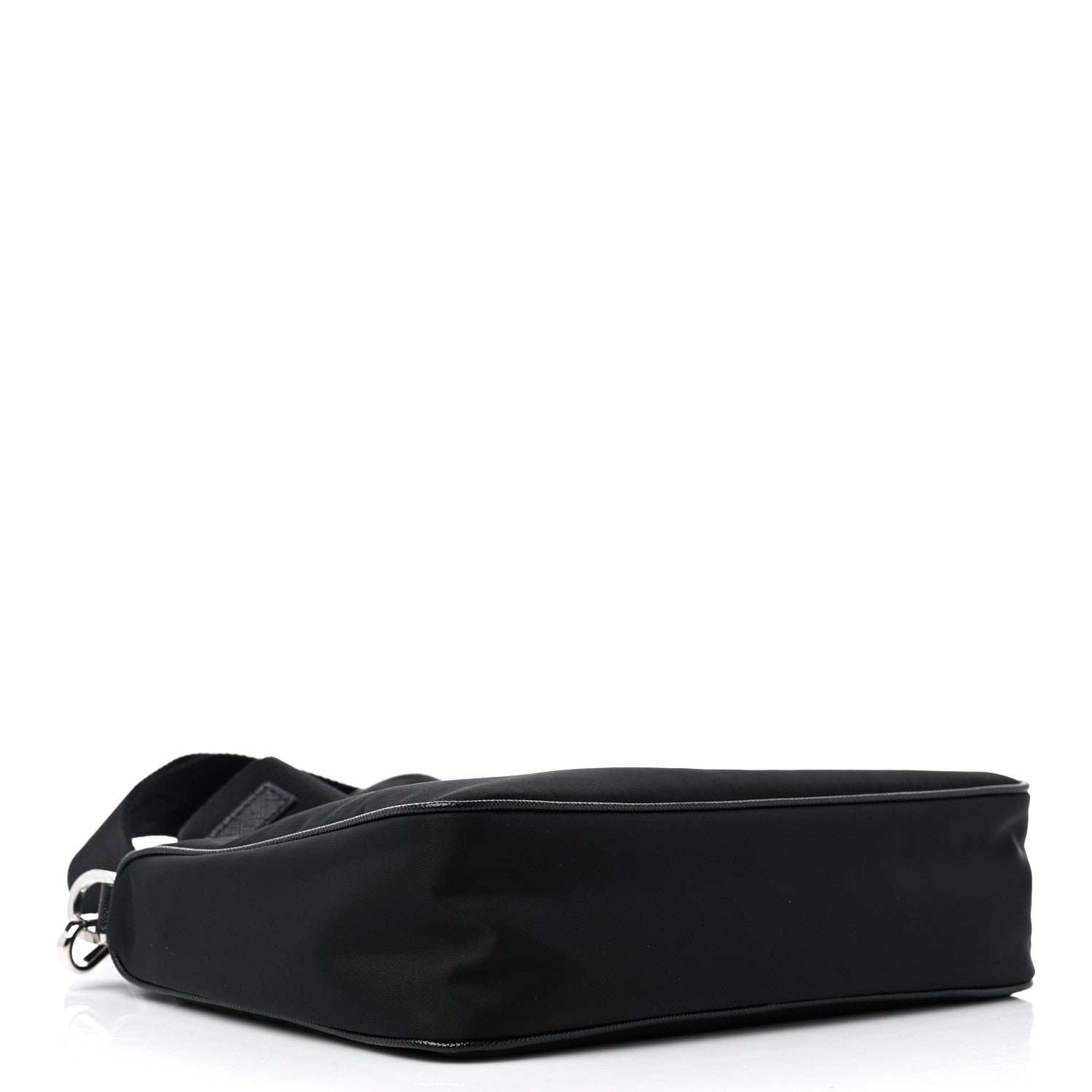 Prada Re-Nylon Saffiano Pocket Zippered Shoulder Bag Black 4 of 8