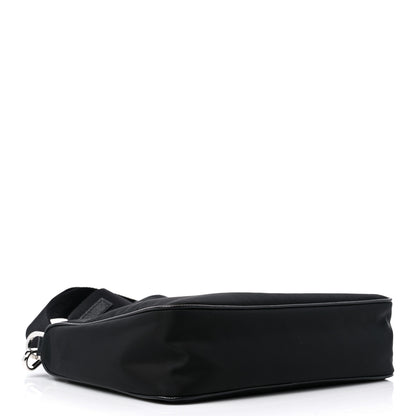 Prada Re-Nylon Saffiano Pocket Zippered Shoulder Bag Black 4 of 8