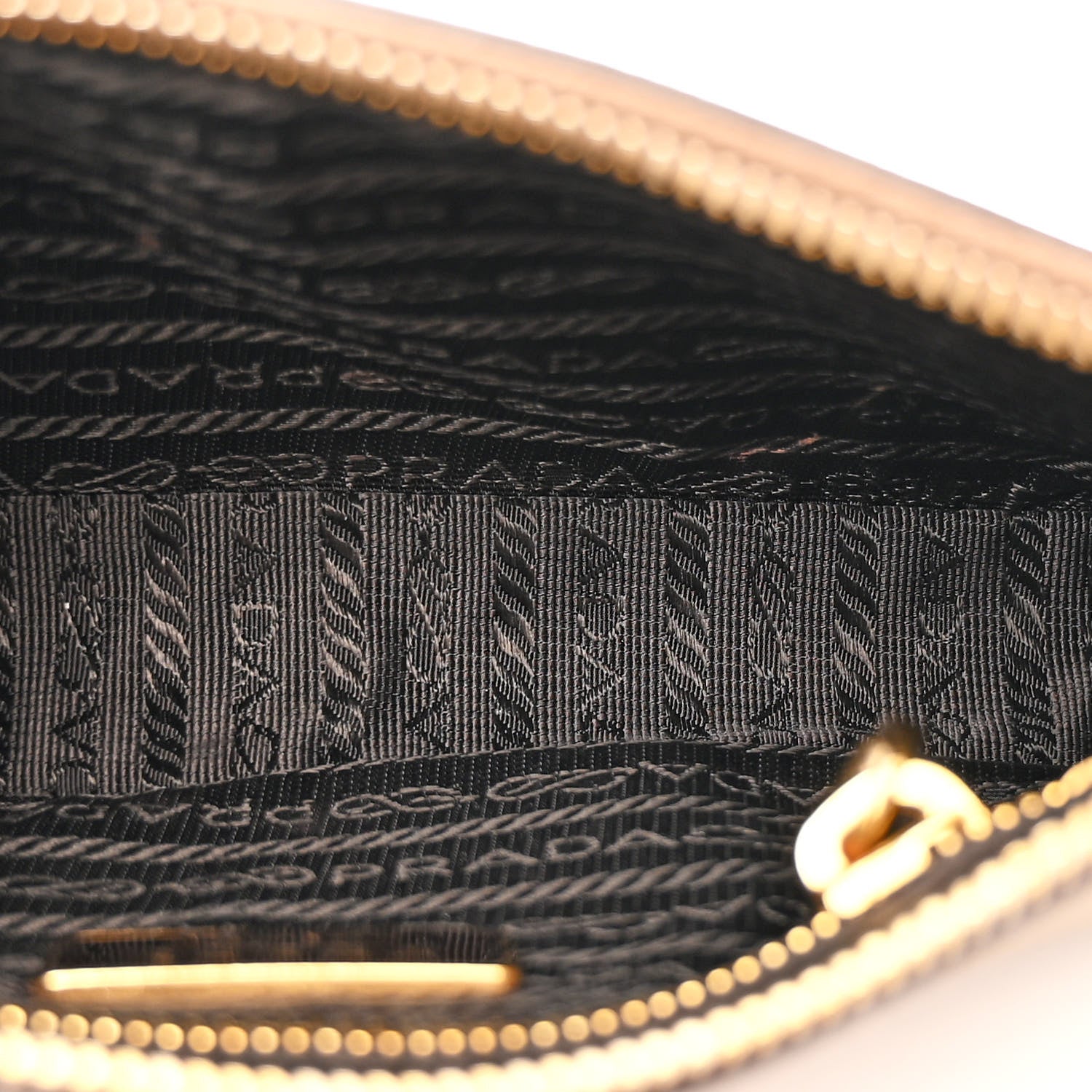 Prada Metallic Saffiano Pochette Platino 5 of 15