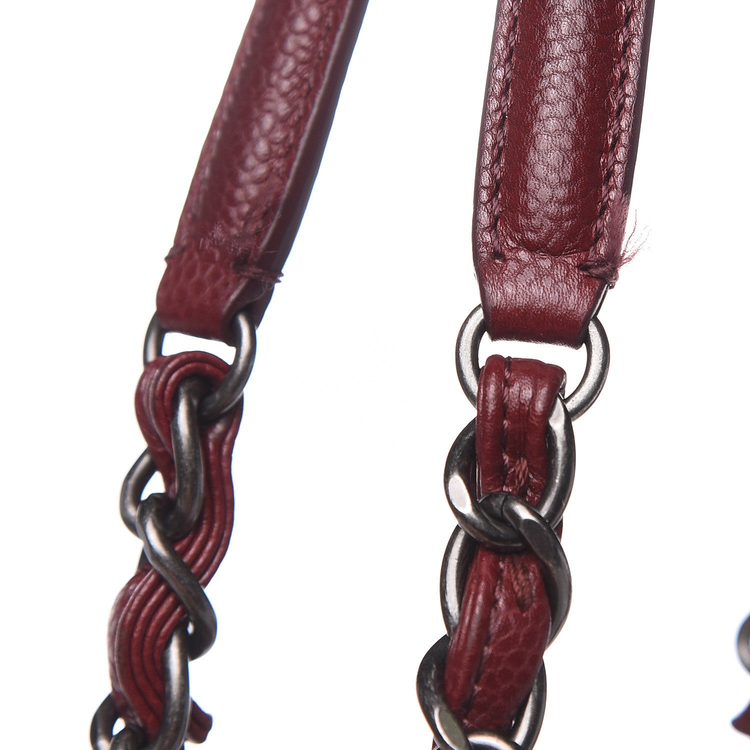 Chanel Caviar Quilted City Shopping Tote Dark Red 11 of 12