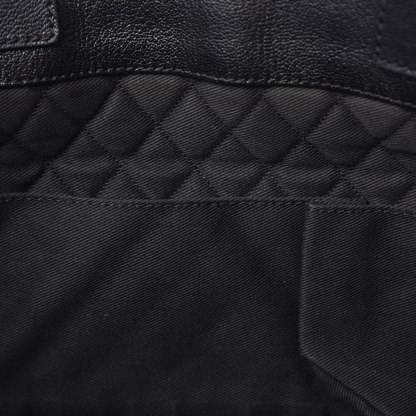 Goatskin Perforated Large CC Tote Black