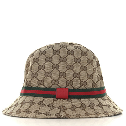 Gucci Monogram Web Bucket Hat L Brown 4 of 10