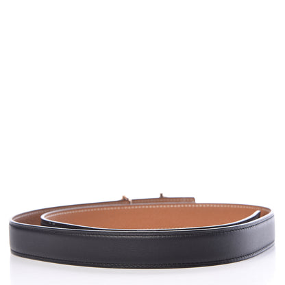 Hermes Swift Epsom 24mm Gamma Belt 90 Black Gold 3 of 7