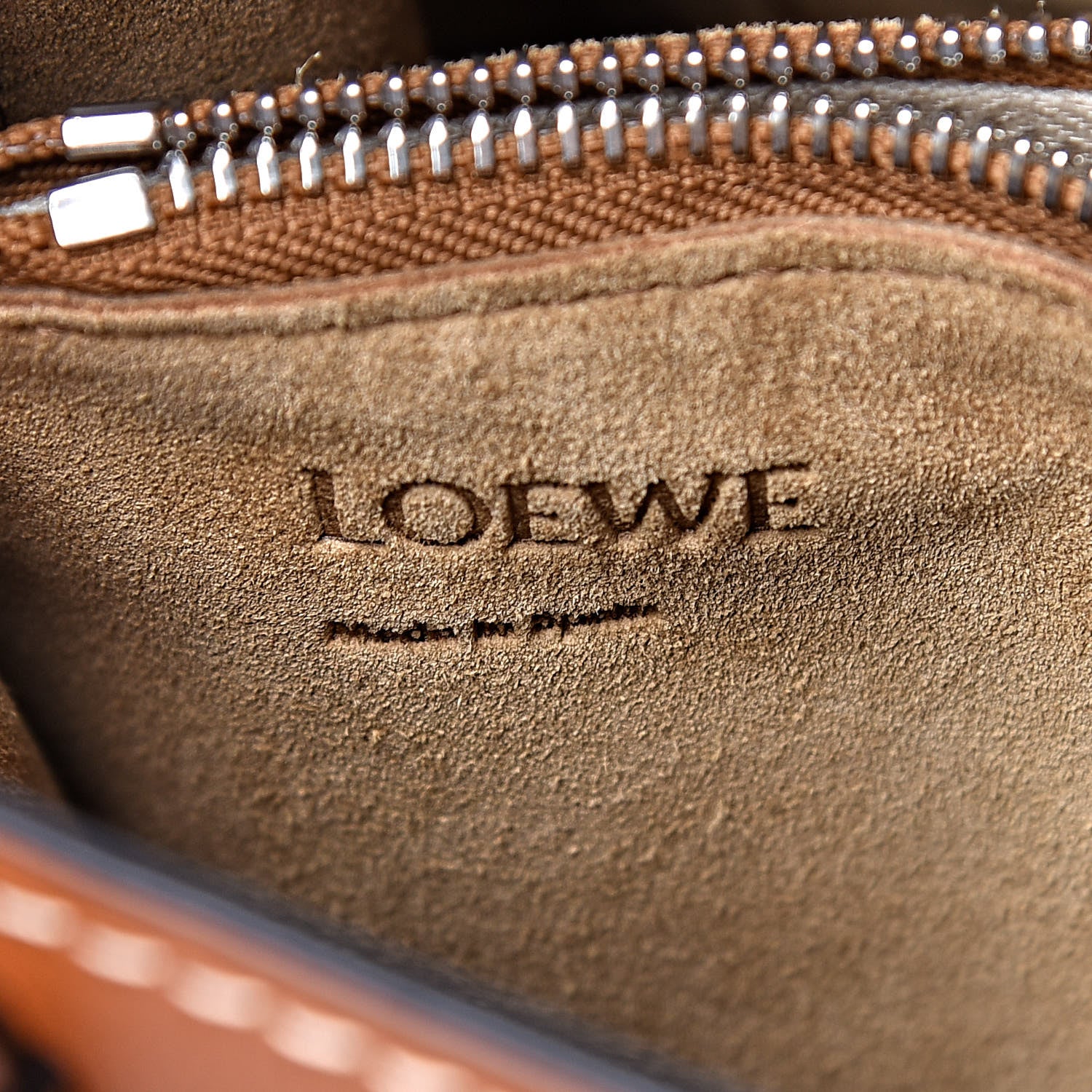 Loewe Calfskin Canvas Gate Tote Natural Tan 6 of 8