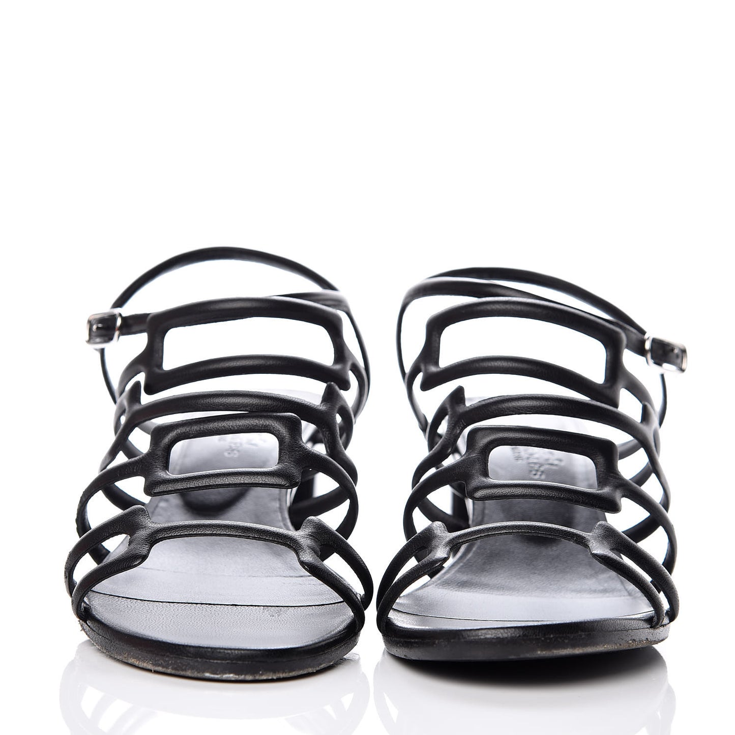 Calfskin Oracle Sandals 37.5 Black