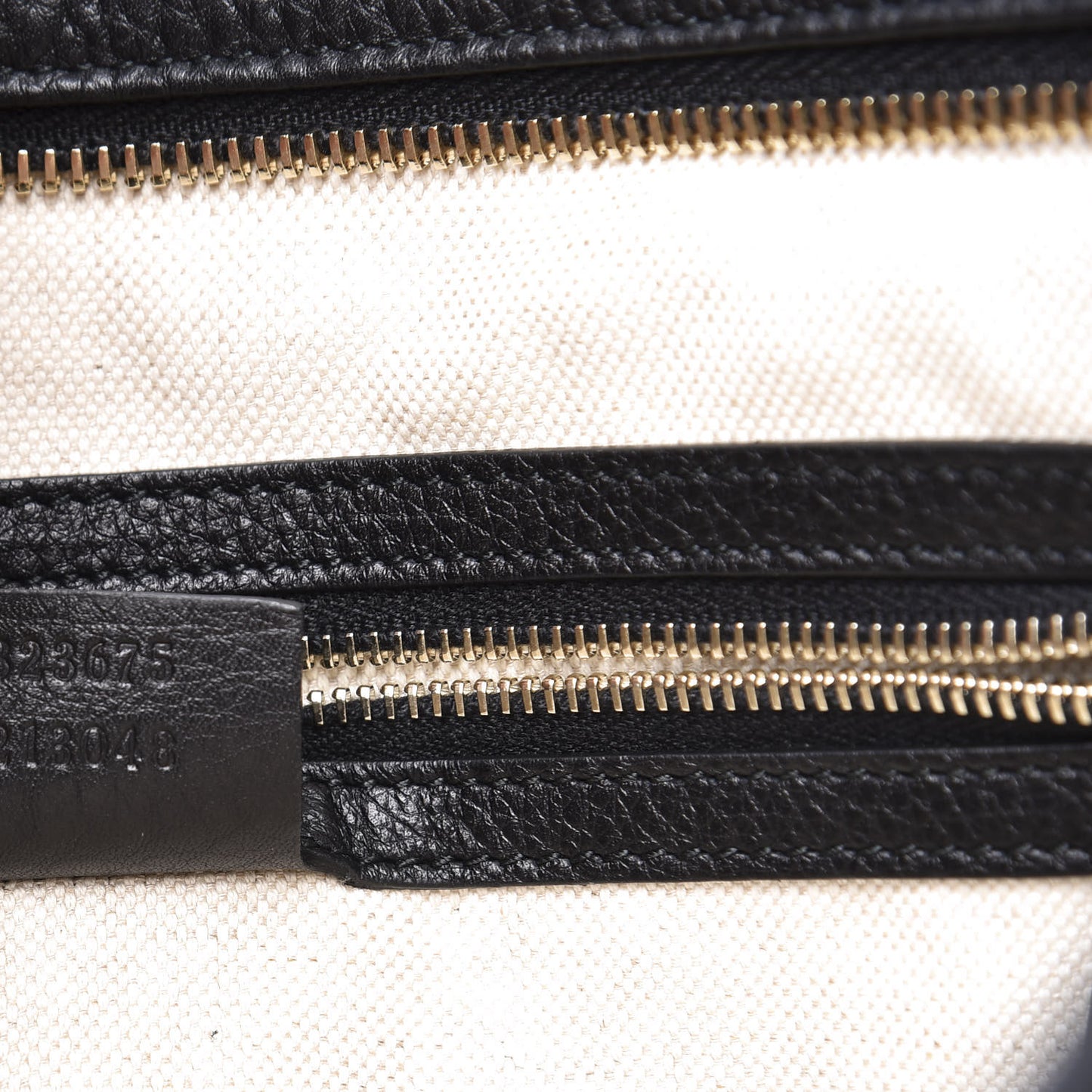 Cellarius Calfskin Medium Miss GG Top Handle Bag Black