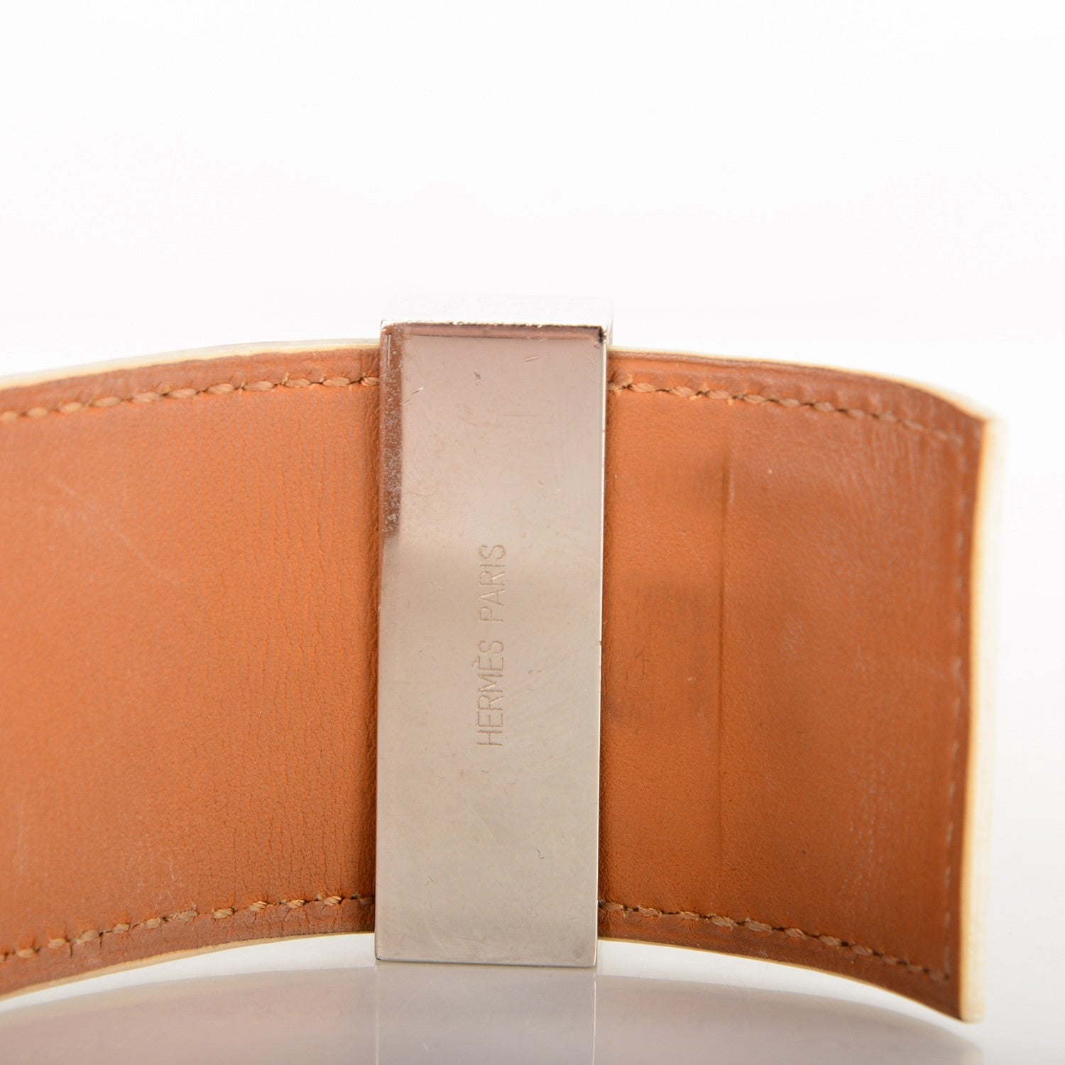 Hermes Epsom Collier de Chien CDC Bracelet White 6 of 6