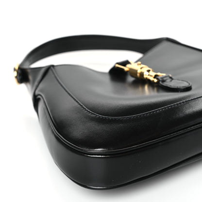 Gucci Boarded Dyana Lux Calfskin Small Jackie 1961 Hobo Black 8 of 9
