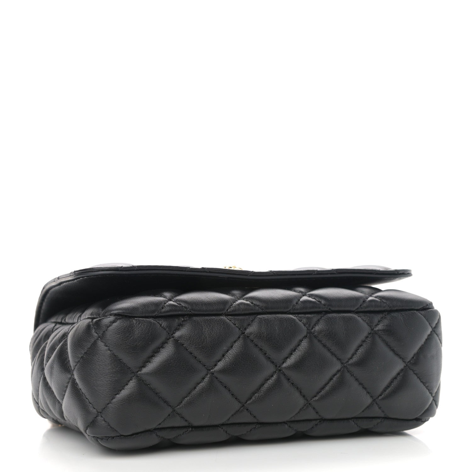 Versace Nappa Quilted Small Medusa Chain Crossbody Black 4 of 10