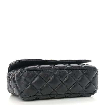 Versace Nappa Quilted Small Medusa Chain Crossbody Black 4 of 10