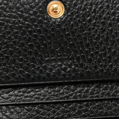 Gucci Dollar Calfskin GG Supreme Monogram GG Marmont Card Case Black Beige Ebony 6 of 8