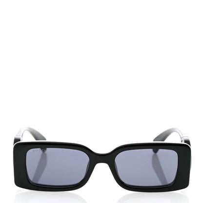 Gucci Acetate Chaise Rectangler Frame Sunglasses GG1325S Black 2 of 8