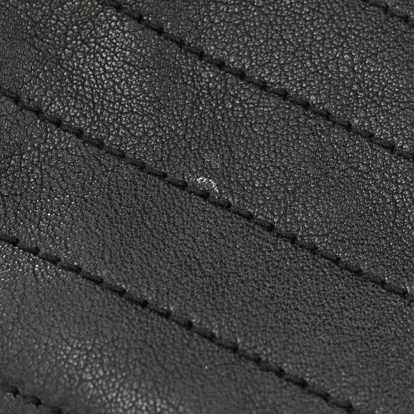 Vintage Lambskin Chevron Monogram Large Nolita Black