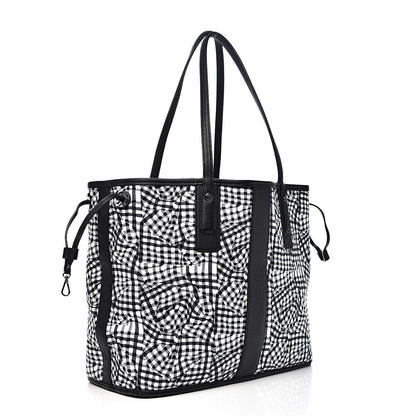 MCM Visetos Medium Liz Reversible Shopper Tote Black 6 of 15