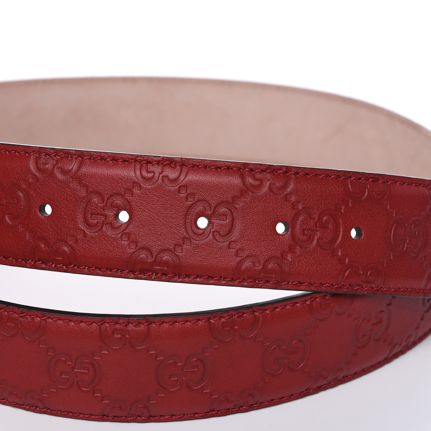 Gucci Guccissima Interlocking G 40mm Belt 95 38 Red 6 of 7