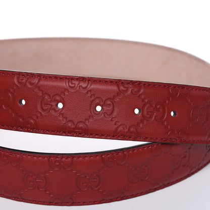 Gucci Guccissima Interlocking G 40mm Belt 95 38 Red 6 of 7