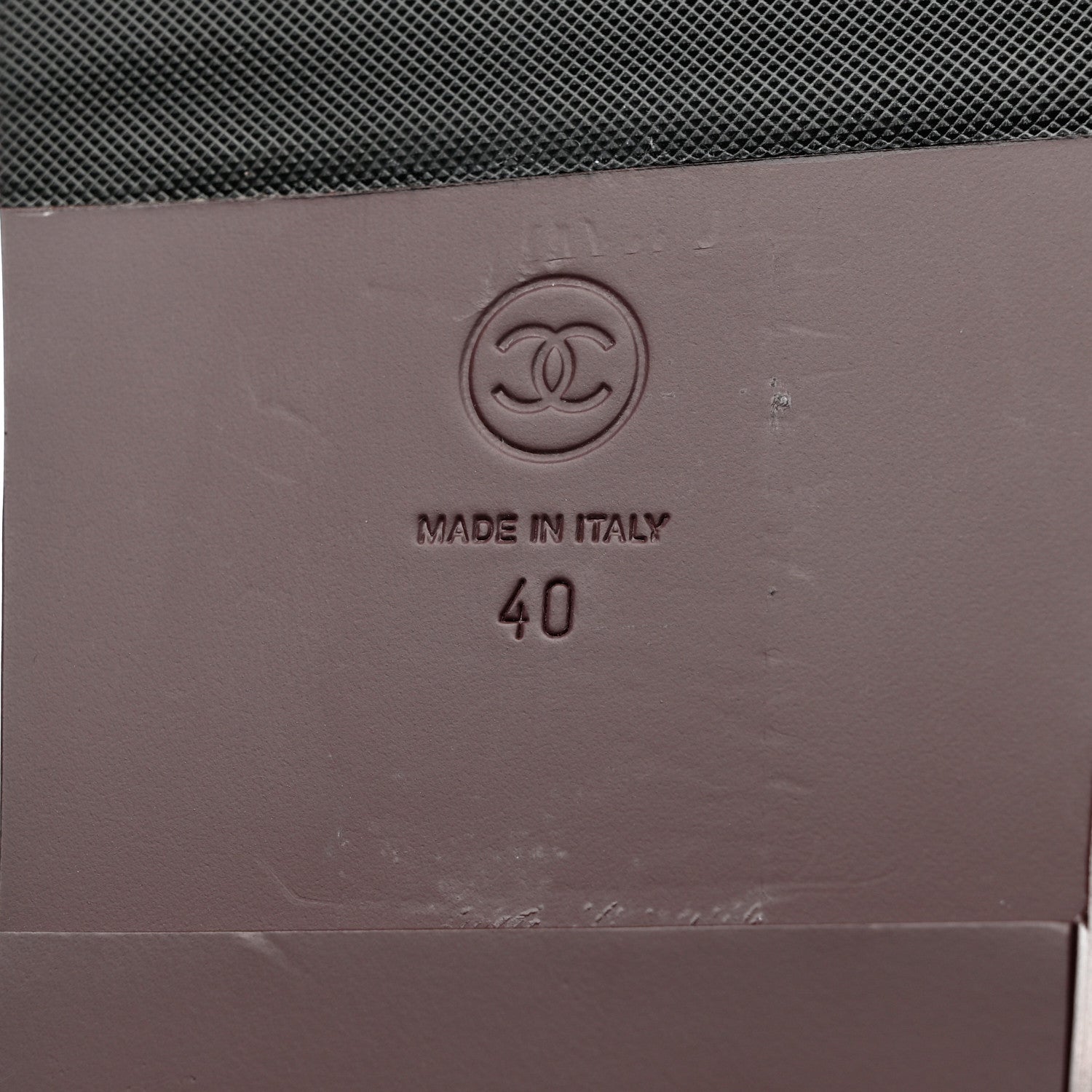 Chanel Calf Hair Suede Shearling Dad Sandals 40 Burgundy Black 8 of 9